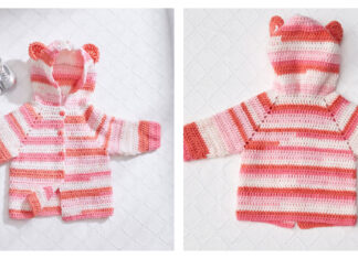 Baby Bear Hoodie Sweater Free Crochet Pattern