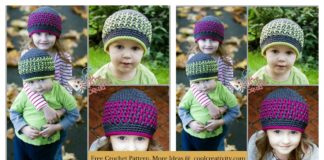 Bright Stripes Beanie Free Crochet Pattern