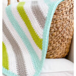 C2C Moss Stitch Summer Meadows Baby Blanket Free Crochet Pattern and Video Tutorial