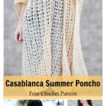 Casablanca Summer Poncho Free Crochet Pattern