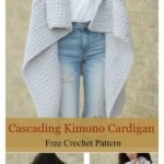 Cascading Kimono Cardigan Free Crochet Pattern