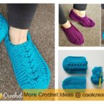 Chic Cable Slippers Free Crochet Pattern
