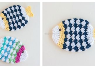 Fish Scrubbie Washcloths Free Crochet Pattern