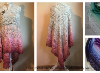 Klaziena Shawl Free Crochet Pattern