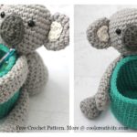 Koala Bear Basket Free Crochet Pattern