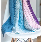 Modern Granny Baby Blanket Free Crochet Pattern