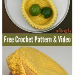 Pineapple Basket Free Crochet Pattern and Video Tutorial