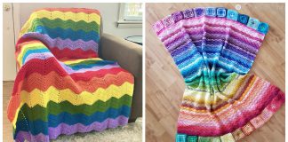 Rainbow Blanket Free Crochet Pattern