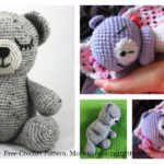 Sleepy Bear Amigurumi Free Crochet Pattern