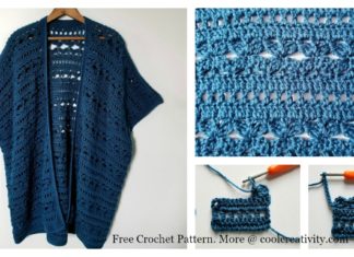 Water's Edge Kimono Cardigan Free Crochet Pattern