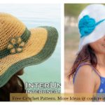 Wide Brim Summer Hat Free Crochet Pattern