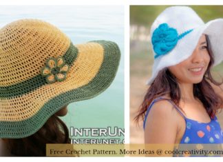 Wide Brim Summer Hat Free Crochet Pattern