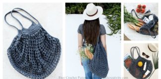 French Market Mesh Bag Free Crochet Pattern