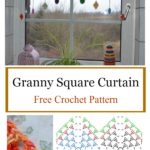 Granny Square Curtain Free Crochet Pattern