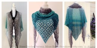 Maestrale Lace Shawl Wrap Free Crochet Pattern and Video Tutorial