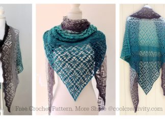 Maestrale Lace Shawl Wrap Free Crochet Pattern and Video Tutorial