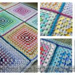 Patchwork Granny Square Blanket Free Crochet Pattern