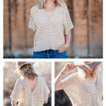 Poncho-Style Summer Top Free Crochet Pattern