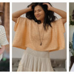 Poncho-Style Summer Top Free Crochet Pattern