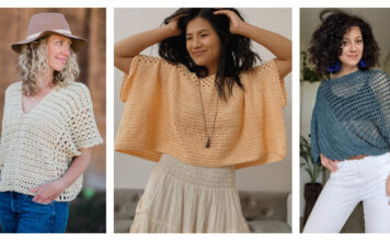 Poncho-Style Summer Top Free Crochet Pattern