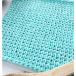Simple Tunisian Dishcloth Free Crochet Pattern