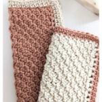 Tunisian Honeycomb Washcloth Free Crochet Pattern