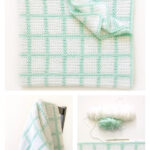 Windowpane Baby Blanket Free Crochet Pattern