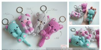 Amigurumi Bear Keychain Free Crochet Pattern
