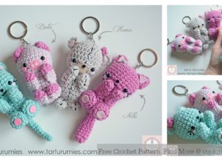 Amigurumi Bear Keychain Free Crochet Pattern