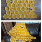 Bee Happy Honeycomb Baby Blanket Crochet Pattern