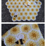 Buzzy Bee Baby Blanket and Hat Set Free Crochet Pattern