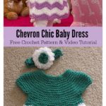Chevron Chic Baby Dress Free Crochet Pattern and Video Tutorial