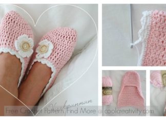 Cute Slippers Free Crochet Pattern