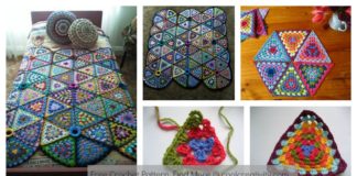 Granny Triangle Afghan Blanket Free Crochet Pattern