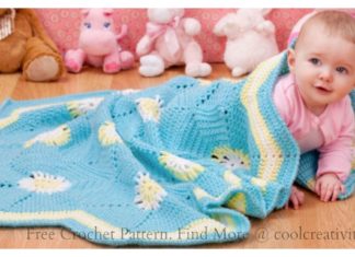 Hexagon Baby Blanket Free Crochet Pattern