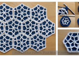 Moroccan Hexagon Motif Free Crochet Pattern