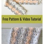 Petal Stitch Baby Blanket Free Crochet Pattern and Video Tutorial