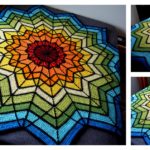 Stained Glass Ripple Baby Blanket Free Crochet Pattern