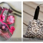 African Flower Motif Bag Free Crochet Pattern