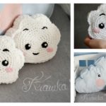 Cute Cloud Mini Pillow Free Crochet Pattern