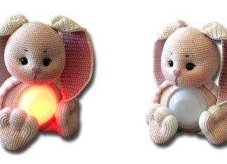 Glow Bunny Lamp Free Crochet Pattern
