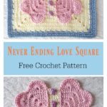 Never Ending Love Square Free Crochet Pattern