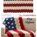 American Flag Afghan Blanket Free Crochet Pattern
