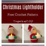 Christmas LED Tea Light Holder Free Crochet Pattern