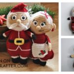 Christmas Ragdoll Santa Couple Free Crochet Pattern