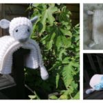 Cuddly Sheep Baby Toy Pram Blanket Free Crochet Pattern