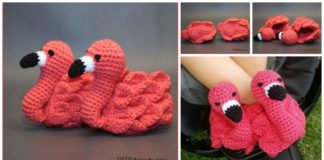 Cute Flamingo Baby Booties Free Crochet Pattern and Video Tutorial