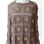 Flower Granny Square Top Free Crochet Pattern