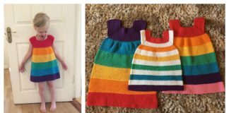 Rainbow Dress Free Crochet Pattern