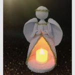 The Christmas Angel Tea Light Light Candle Holder Crochet Pattern